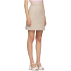 Fendi Pink Quilted Daisies Miniskirt