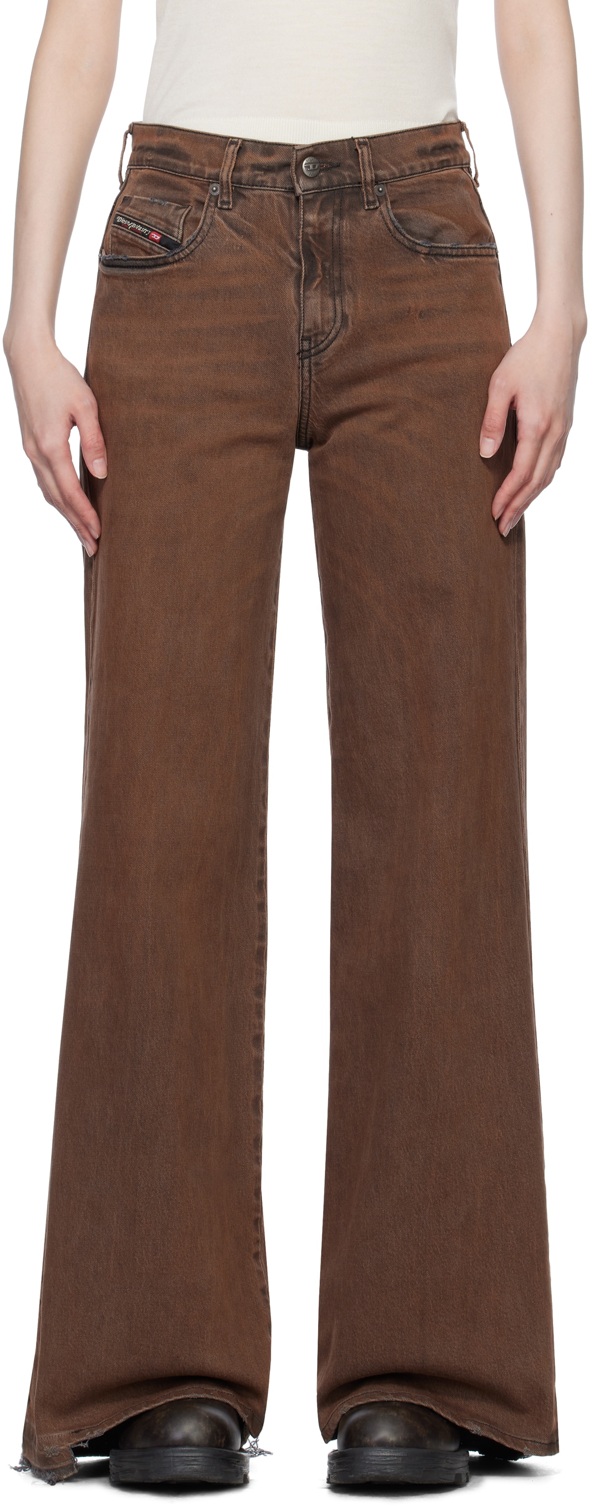 DIESEL :: ジーンズ d-akemi 09l24 Diesel Brown Flare 1978 D-Akemi 09l24 Jeans Diesel
