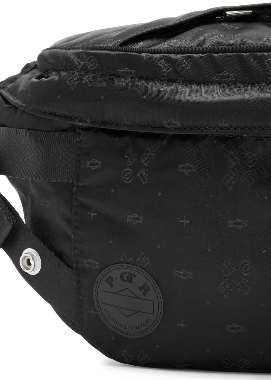 Porter Logo-monogram Jacquard Belt bag - Black - One Size