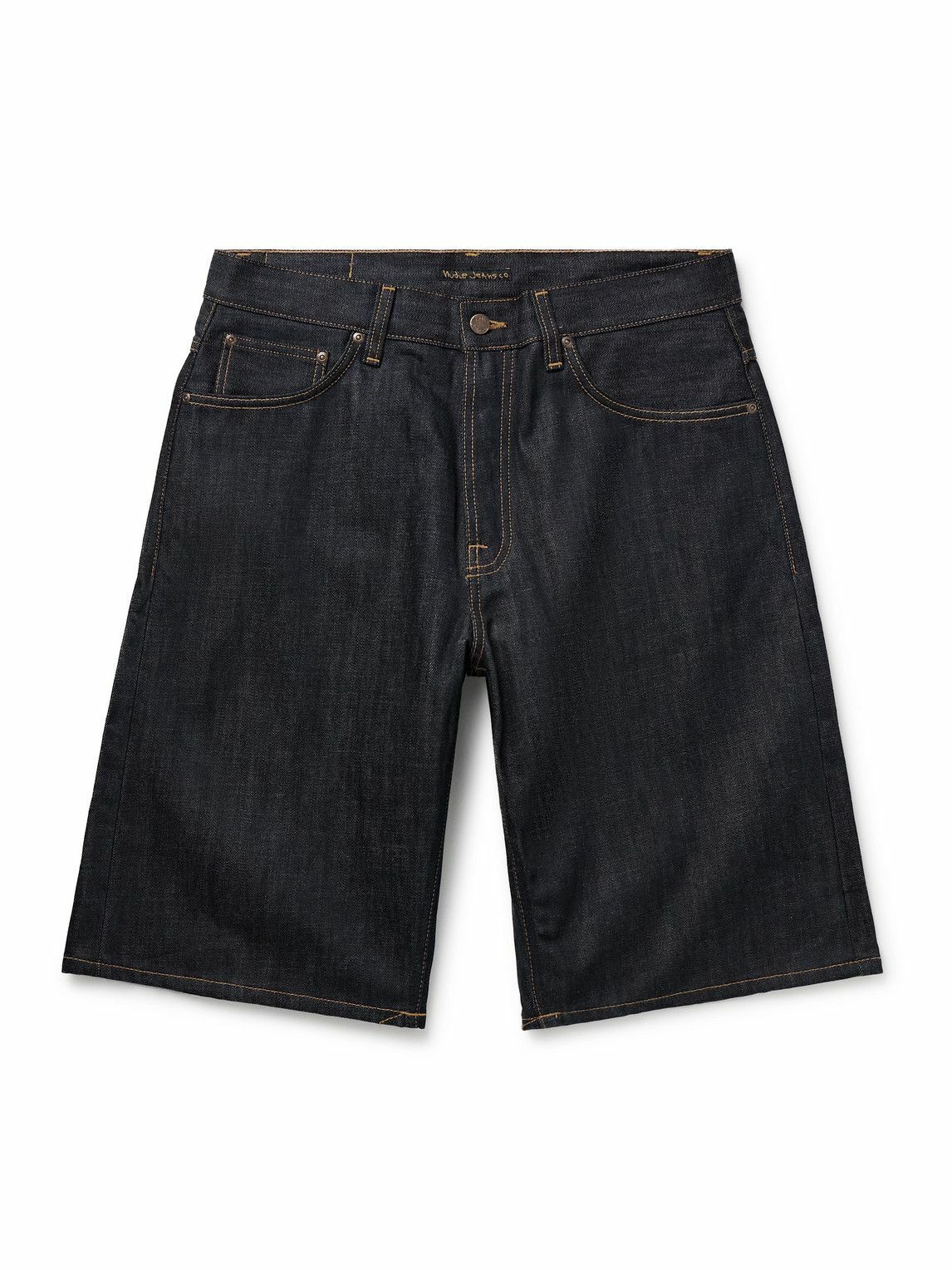 Nudie Jeans - Zeb Wide-Leg Organic Denim Shorts - Blue