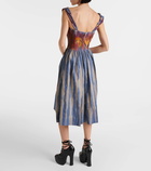 Vivienne Westwood Sunday striped cotton corset dress