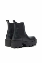 Diesel D-Hammer - Chelsea boots in leather with lug sole - Boots Womens in Black