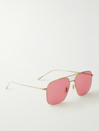 Oliver Peoples - Dresner Aviator-Style Gold-Tone Sunglasses