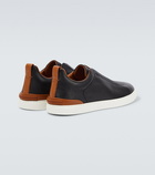 Zegna Triple Stitch leather sneakers