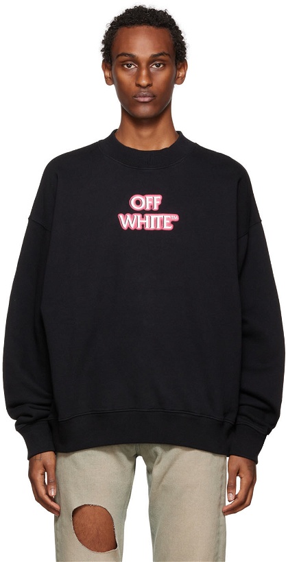 Photo: Off-White Black Emotion Neon Sweatshirt