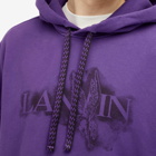 Lanvin Men's x Future Print Hoodie in Purple Reign