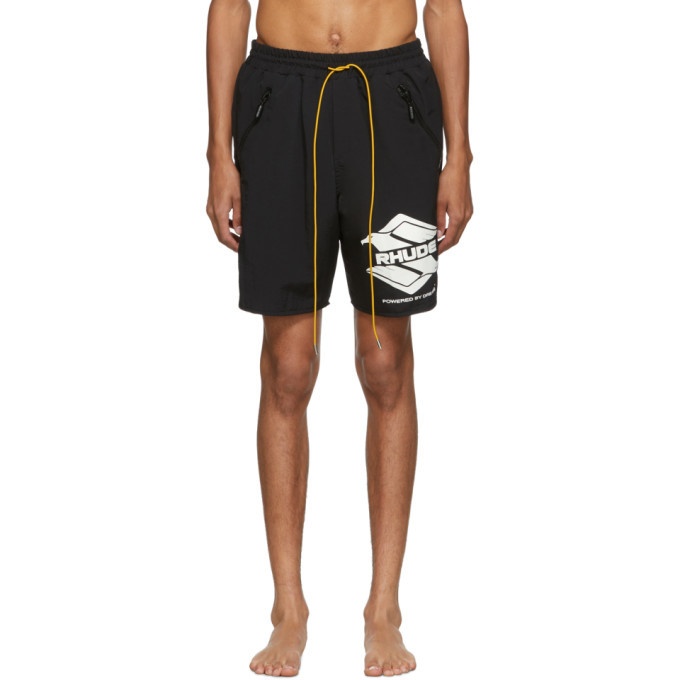 Photo: Rhude Black Rhanger Swim Shorts