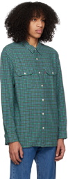 Levi's Green & Blue Jackson Shirt