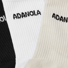 Adanola Women's Sock - 3 Pack in Cream/Black/White