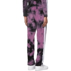 Palm Angels Black and Purple Chenille Tie-Dye Lounge Pants