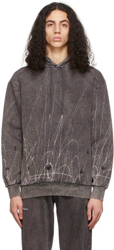 Photo: Han Kjobenhavn Black Faded Distressed Hoodie