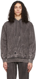 Han Kjobenhavn Black Faded Distressed Hoodie