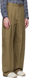 System SSENSE Exclusive Brown Twill Trousers