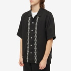 Polar Skate Co. Men's Doodle Bowling Shirt in Black