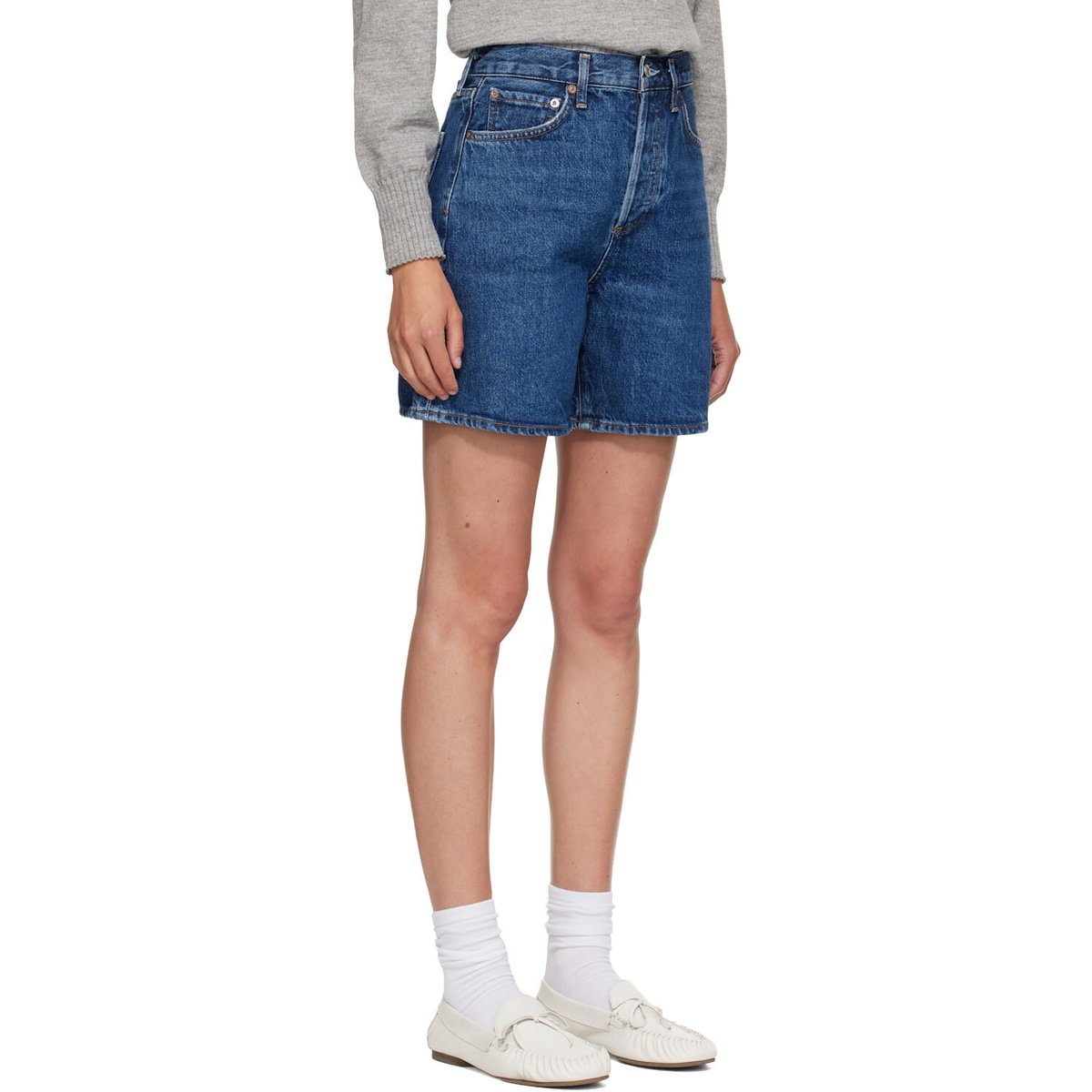 AGOLDE Blue Dame Denim Shorts