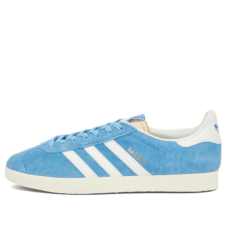 Photo: Adidas Men's Gazelle in Light Blue/Off White/Cream White