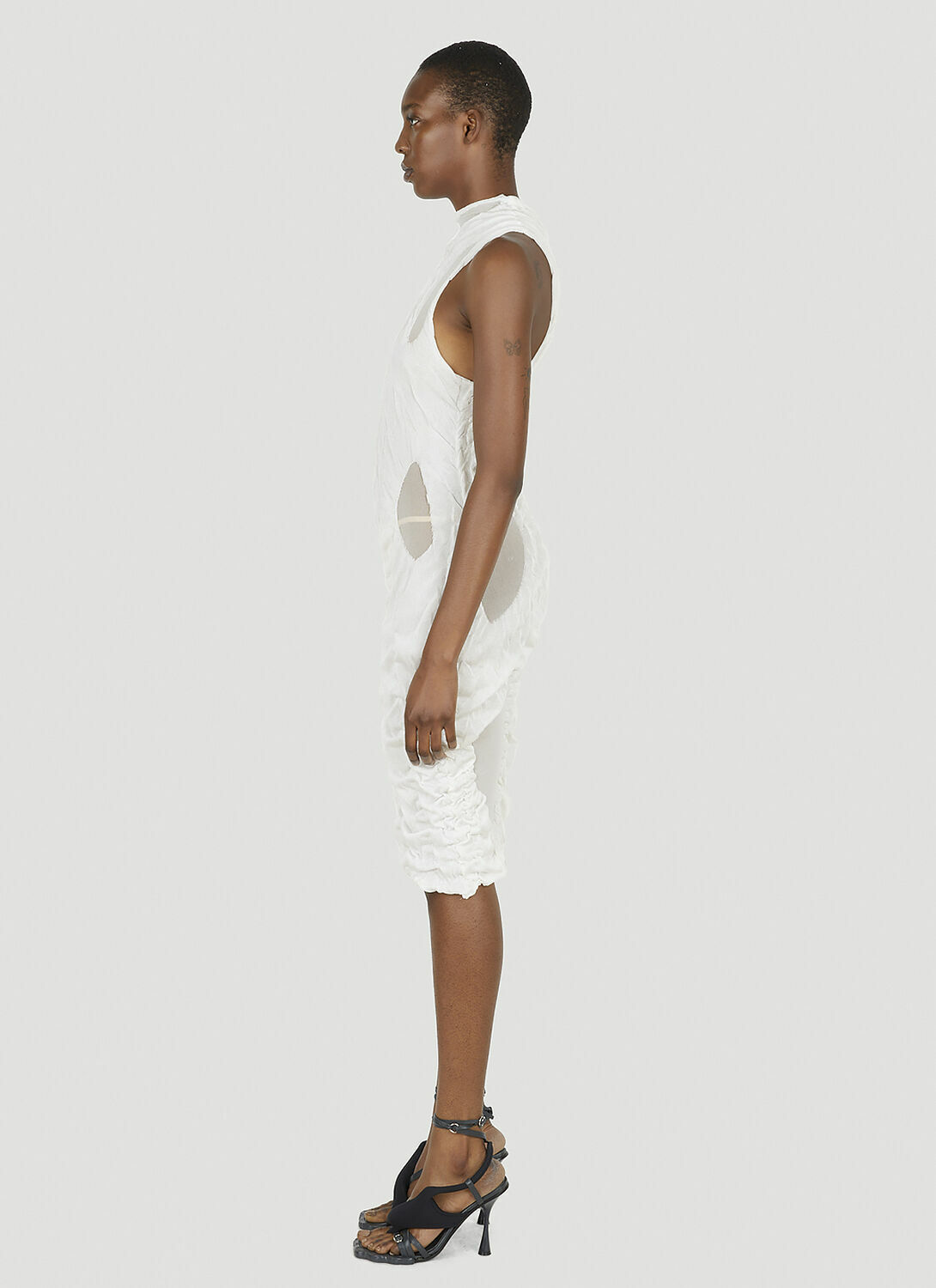 DI PETSA Wet Look Mini Dress
