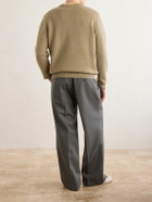 A.P.C. - Edmond Logo-Intarsia Wool Sweater - Neutrals