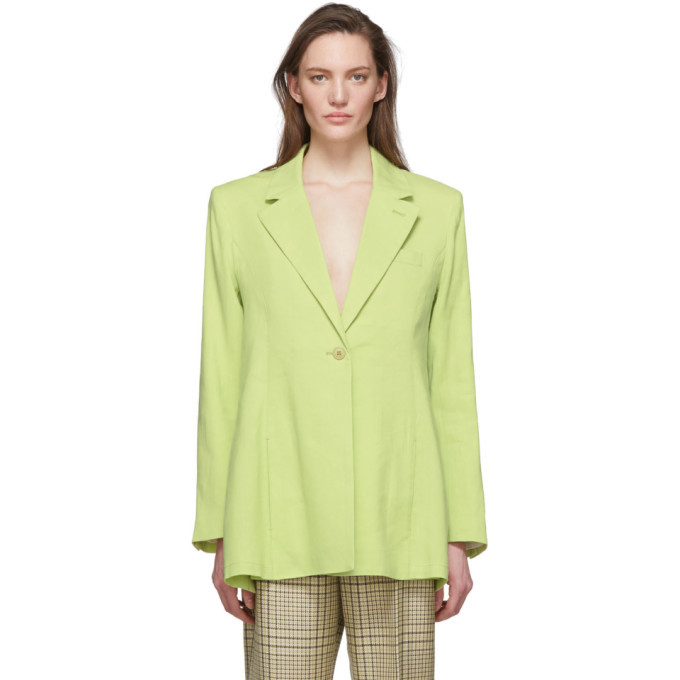 Jacquemus Green La Veste Tablier Blazer Jacquemus