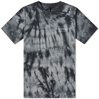 Tobias Birk Nielsen Men's Printed Crew Neck Tie Dye T-Shirt in Black/Anthracite