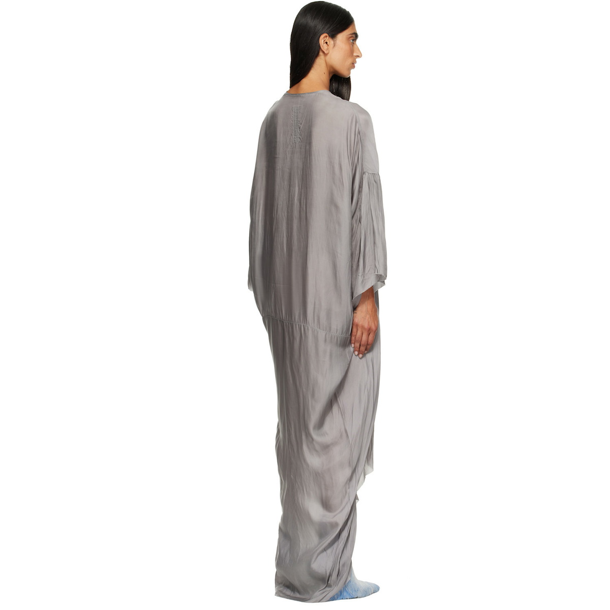 Rick Owens Gray Tower Tommykite Maxi Dress