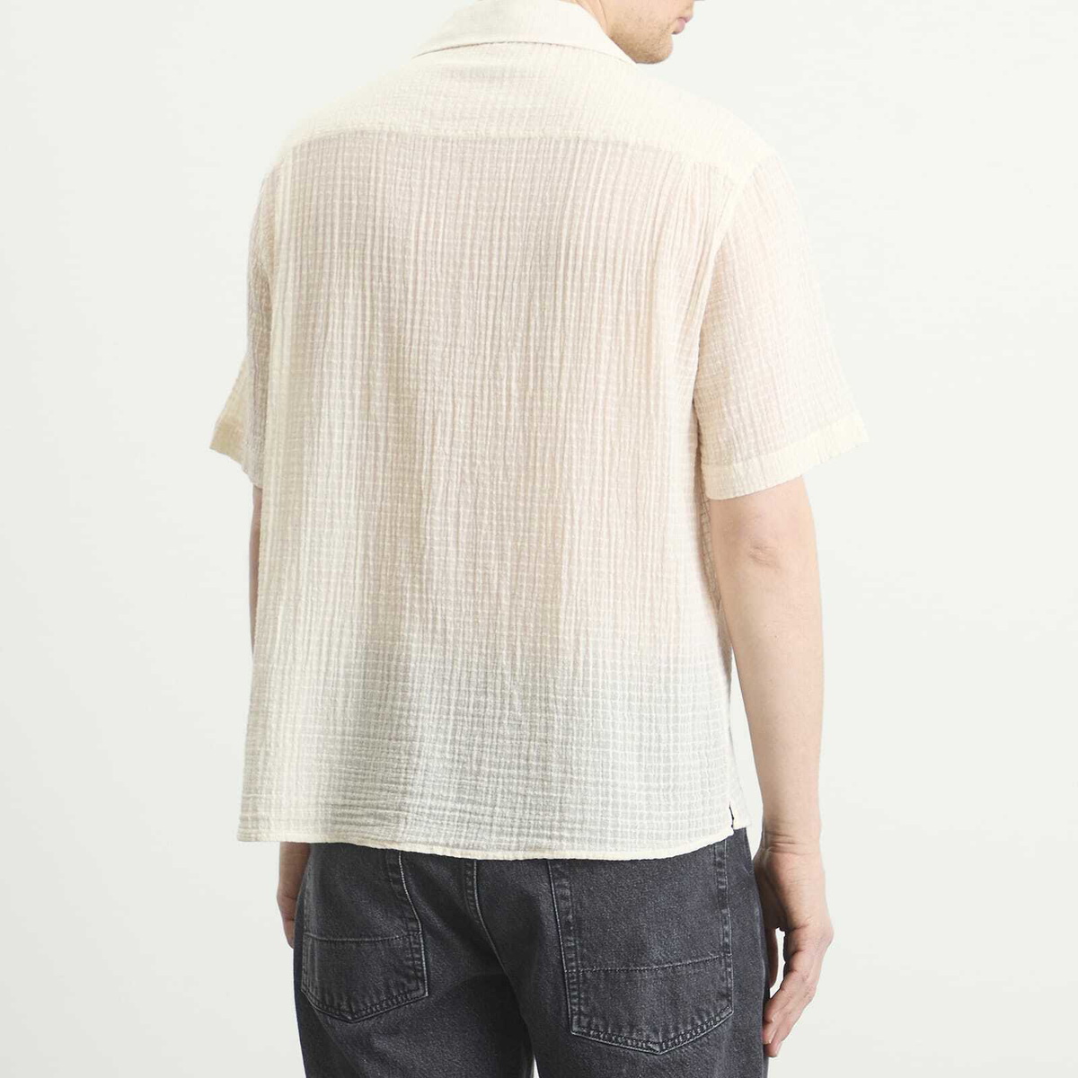 Carter Young Men's Luis Shirt in Cream Check