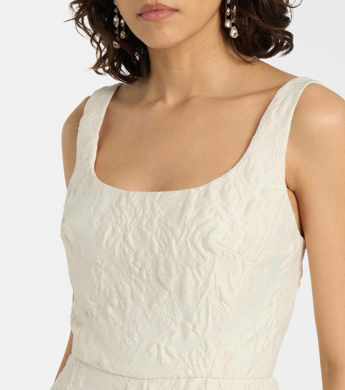 Monique Lhuillier Floral jacquard gown