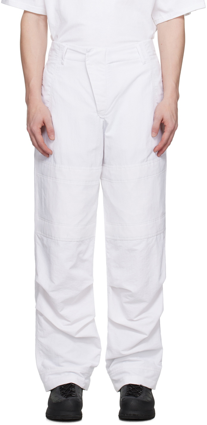 BRYAN JIMENÈZ White Paneled Trousers