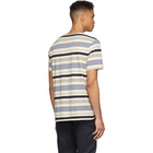 A.P.C. Off-White and Blue Robert T-Shirt