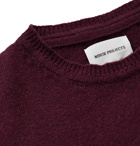 Norse Projects - Sigfred Brushed-Wool Sweater - Burgundy