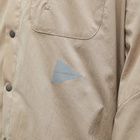 And Wander Men's Fleece Base Overshirt in Beige