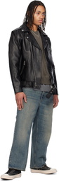 Stolen Girlfriends Club Black Joey Biker Leather Jacket