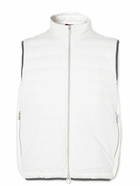 Brunello Cucinelli - Quilted Padded Shell Gilet - White