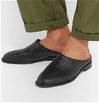 Hender Scheme - Woven Leather Loafers - Black