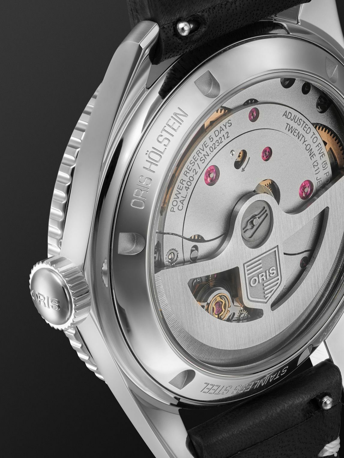 Oris - Divers Sixty-Five Automatic 40mm Stainless Steel and Leather Watch, Ref. No. 01 400 7772 4054-07 5 20 82