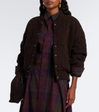 Polo Ralph Lauren Cable-knit wool and cashmere bomber jacket