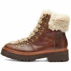 Grenson Women's Nettie Shearling Boot in Dark Brown
