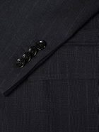 Lardini - Double-Breasted Pintriped Wool Suit Jacket - Blue