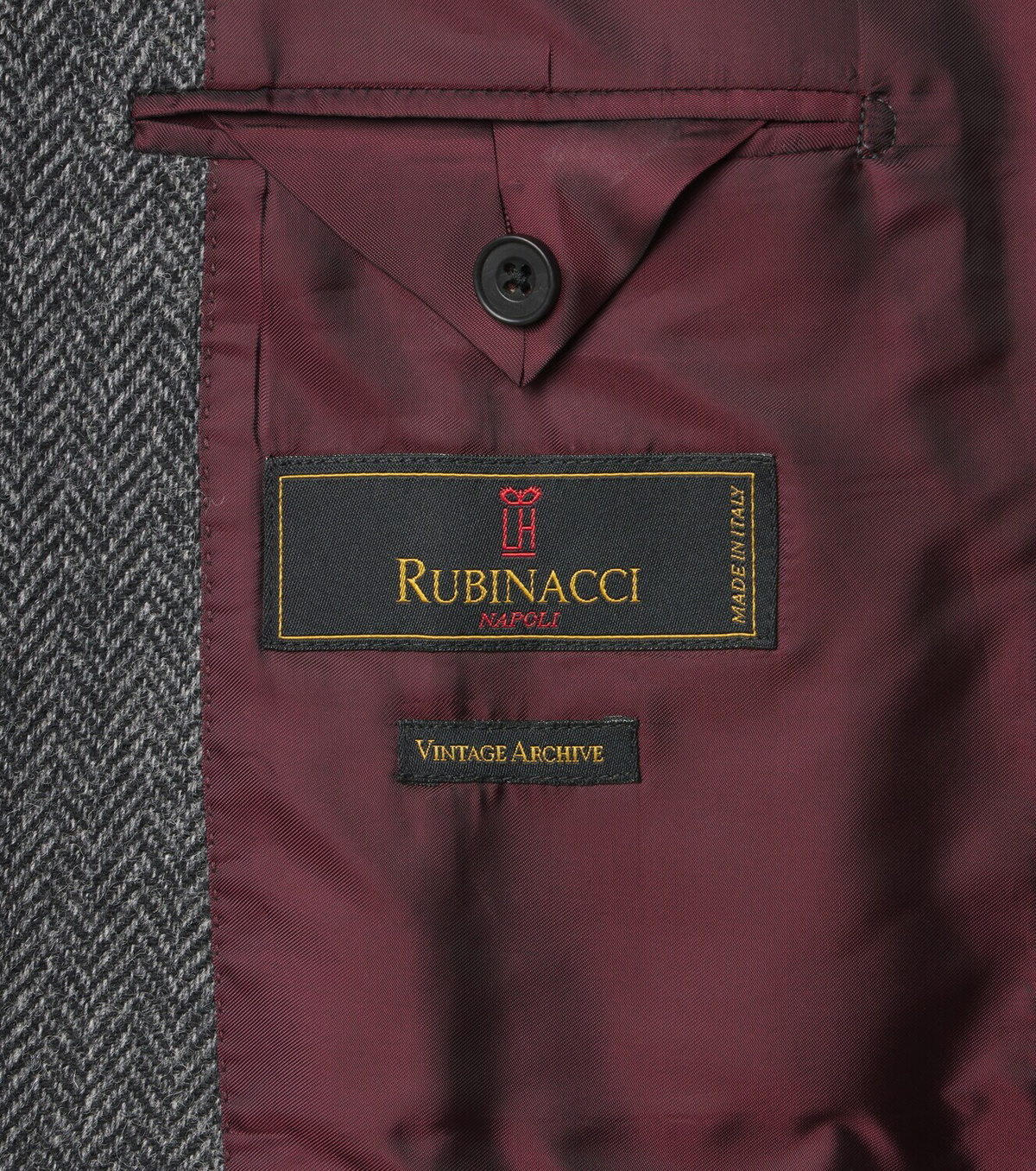 Rubinacci Herringbone virgin wool blazer
