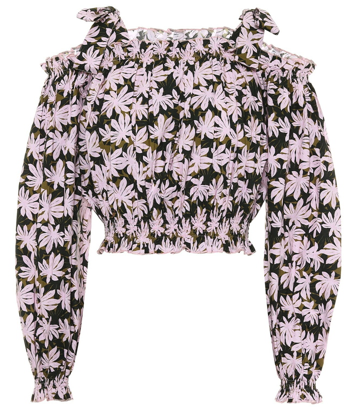 Photo: Alexandra Miro Gypsy printed cotton crop top