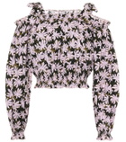 Alexandra Miro Gypsy printed cotton crop top
