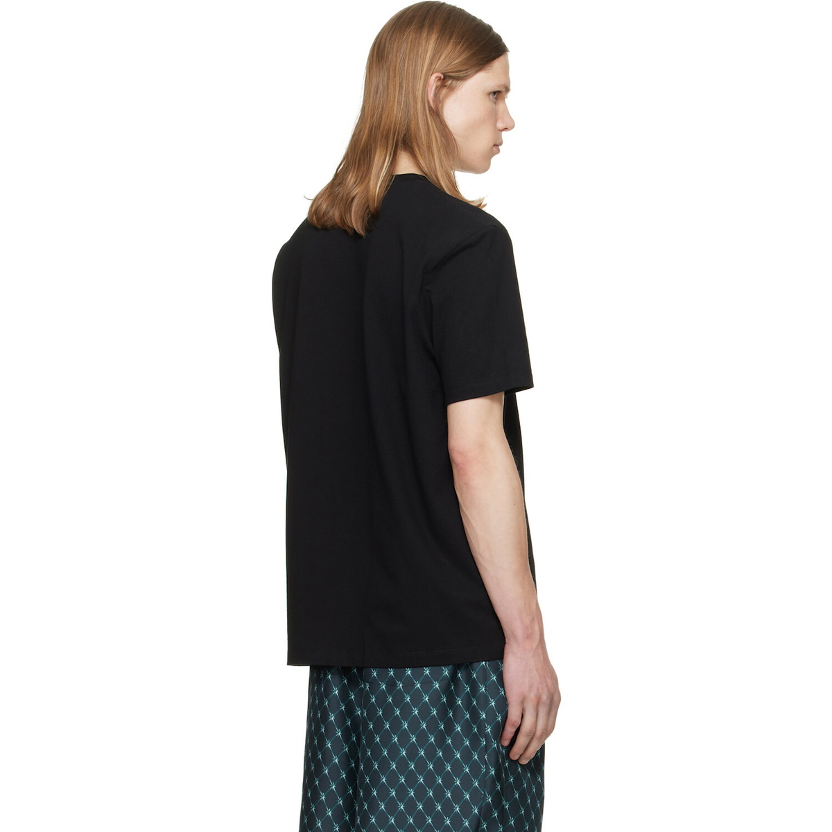 BALMAIN Black Embroidered 'Balmain Paris' T-shirt