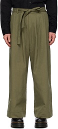Naked & Famous Denim SSENSE Exclusive Green Trousers