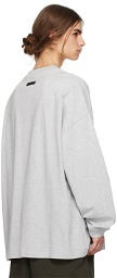 Fear of God ESSENTIALS Gray Patch Long Sleeve T-Shirt