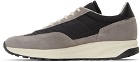 Common Projects Grey & Black Track Classic Sneakers