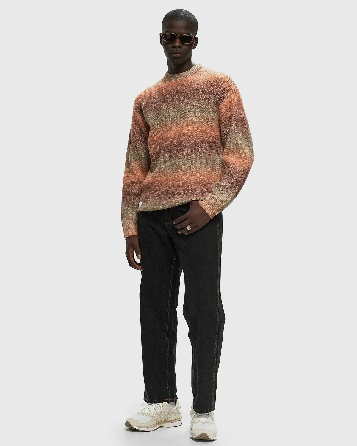 Butter Goods Beams Knit Sweater Brown/Orange Pullovers Butter Goods