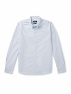 A.P.C. - Greg Button-Down Collar Pinstriped Cotton Oxford Shirt - Blue