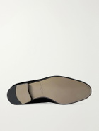 Manolo Blahnik - Rufus Bow-Detail Quilted Velvet Loafers - Black