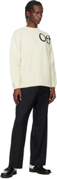 Off-White Off-White Bookish Knit Crewneck Sweater