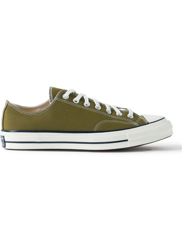 Photo: Converse - Chuck 70 OX Recycled Canvas Sneakers - Green